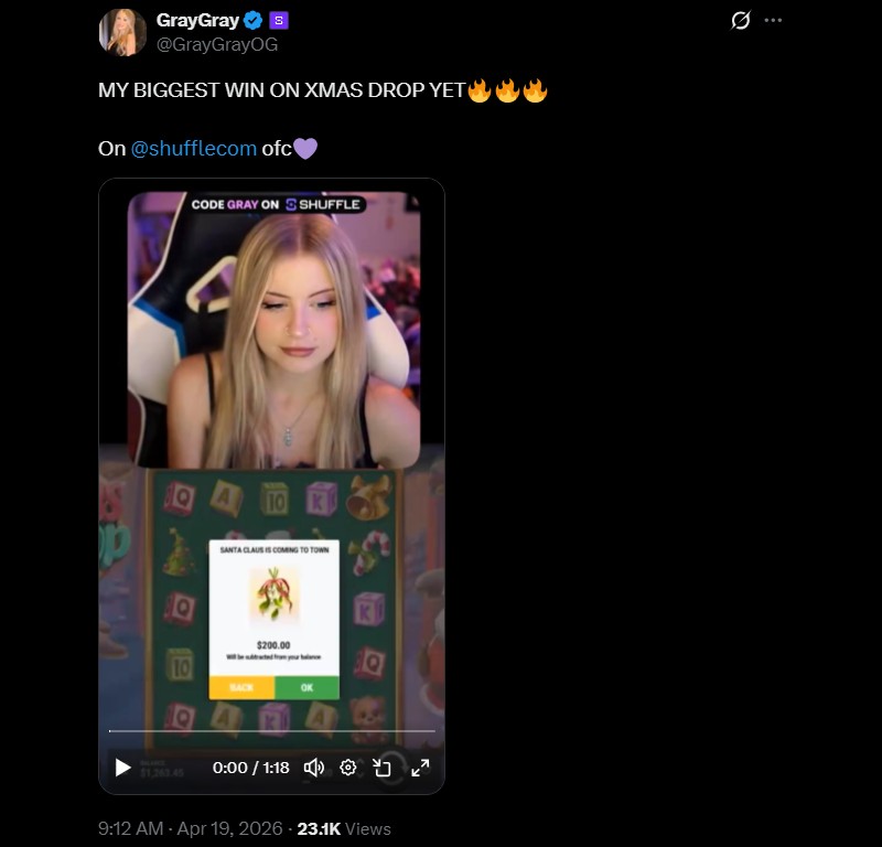 Twitter GrayGray Xmas Drop Win